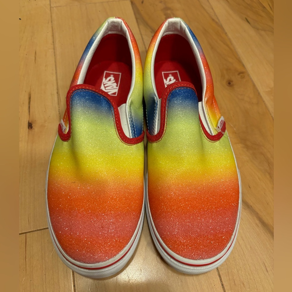 Vans Kids Colorful Gradient Slip-On Sneakers